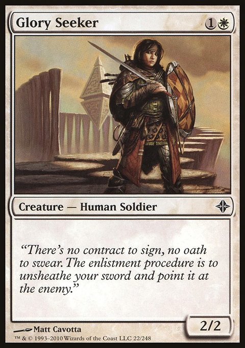 Glory Seeker, Rise of the Eldrazi #22, Magic: The Gathering card