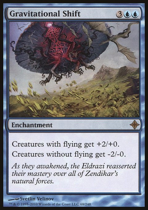 Gravitational Shift, Rise of the Eldrazi #69, Magic: The Gathering card