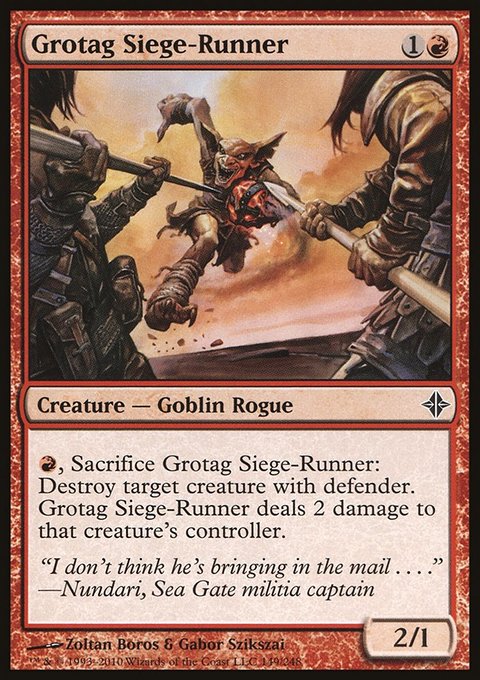 Grotag Siege-Runner, Rise of the Eldrazi #149, Magic: The Gathering card