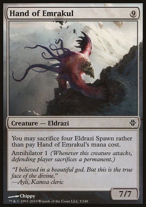 Hand of Emrakul, Rise of the Eldrazi #5, Magic: The Gathering card