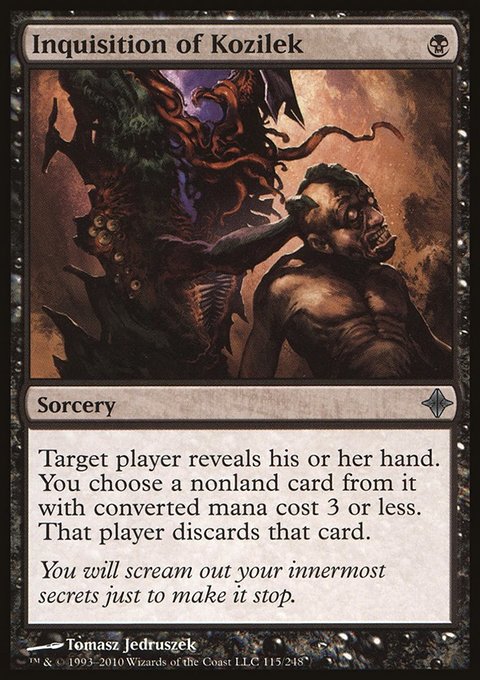 Inquisition of Kozilek, Rise of the Eldrazi #115, Magic: The Gathering card