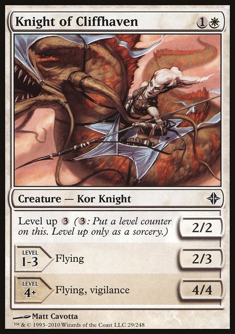 Knight of Cliffhaven, Rise of the Eldrazi #29, Magic: The Gathering card