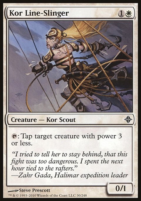 Kor Line-Slinger, Rise of the Eldrazi #30, Magic: The Gathering card