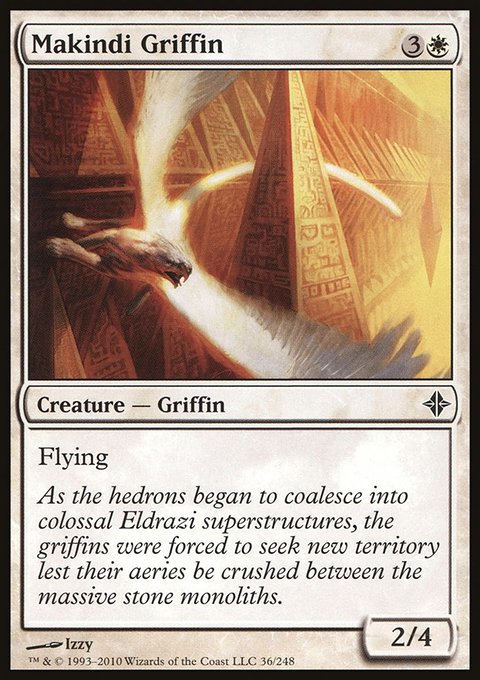 Makindi Griffin, Rise of the Eldrazi #36, Magic: The Gathering card