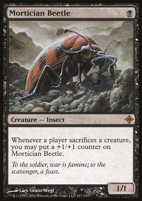 Mortician Beetle, Rise of the Eldrazi #117, Magic: The Gathering card
