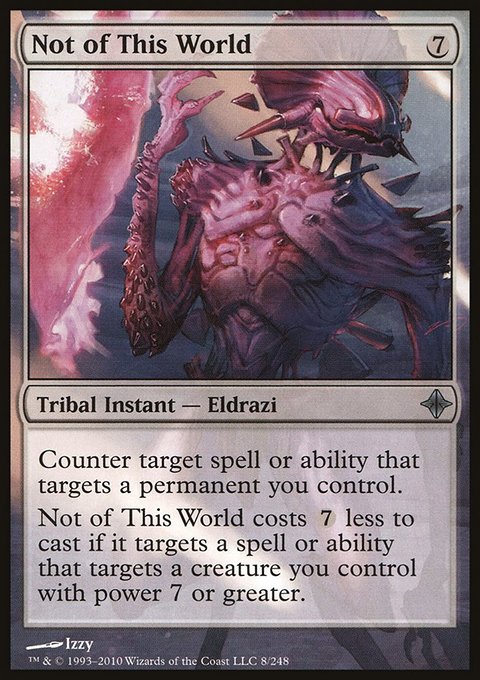 Not of This World, Rise of the Eldrazi #8, Magic: The Gathering card
