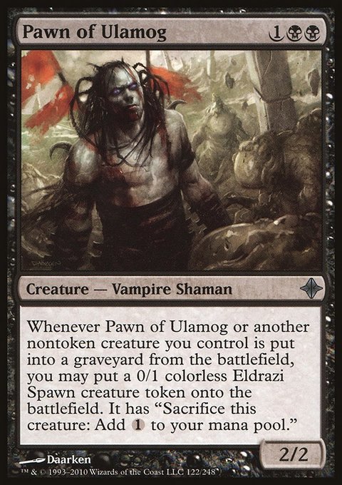 Pawn of Ulamog, Rise of the Eldrazi #122, Magic: The Gathering card
