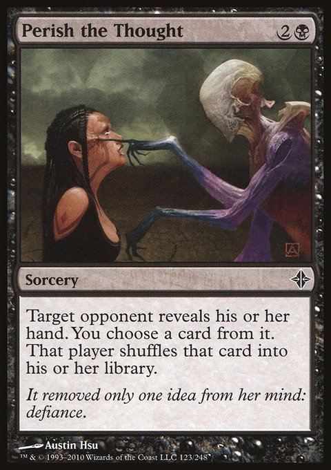 Perish the Thought, Rise of the Eldrazi #123, Magic: The Gathering card