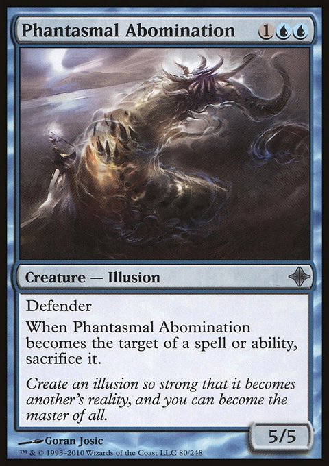 Phantasmal Abomination, Rise of the Eldrazi #80, Magic: The Gathering card