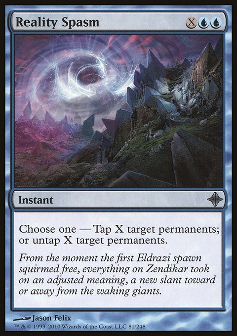 Reality Spasm, Rise of the Eldrazi #81, Magic: The Gathering card
