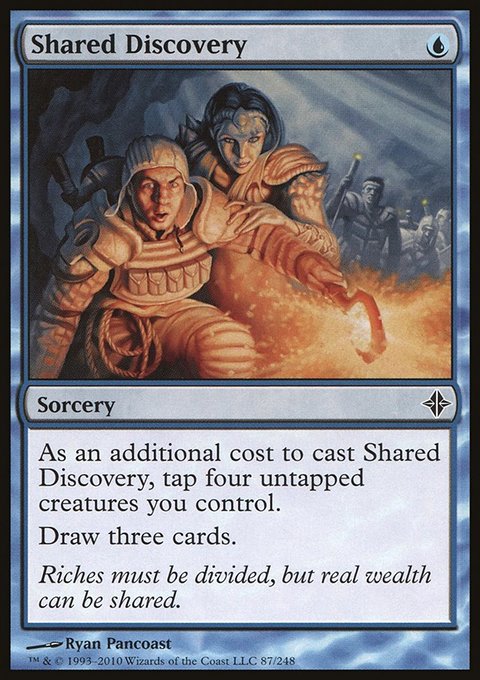Shared Discovery, Rise of the Eldrazi #87, Magic: The Gathering card