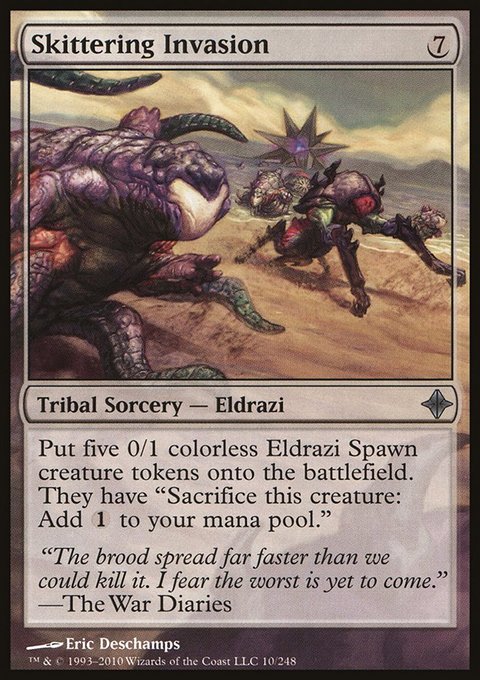 Skittering Invasion, Rise of the Eldrazi #10, Magic: The Gathering card
