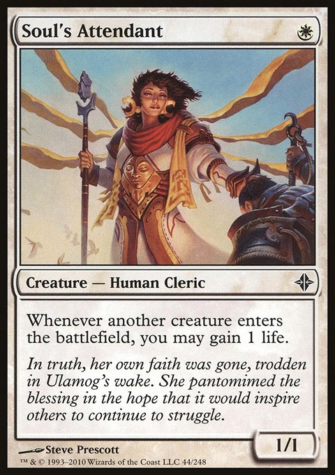 Soul's Attendant, Rise of the Eldrazi #44, Magic: The Gathering card