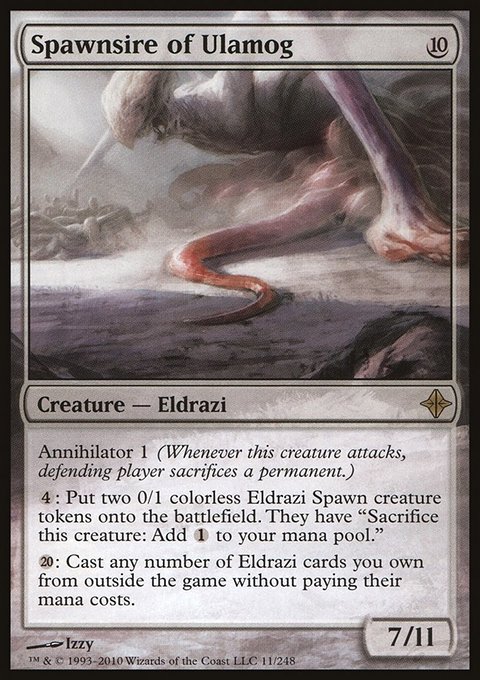 Spawnsire of Ulamog, Rise of the Eldrazi #11, Magic: The Gathering card