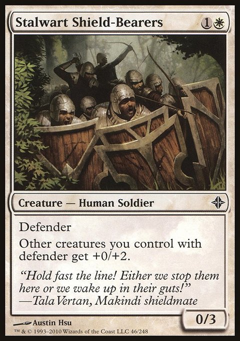 Stalwart Shield-Bearers, Rise of the Eldrazi #46, Magic: The Gathering card