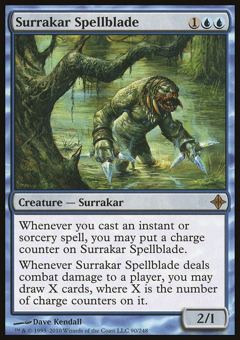 Surrakar Spellblade, Rise of the Eldrazi #90, Magic: The Gathering card