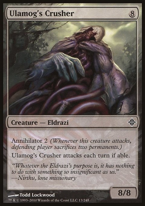 Ulamog's Crusher, Rise of the Eldrazi #13, Magic: The Gathering card