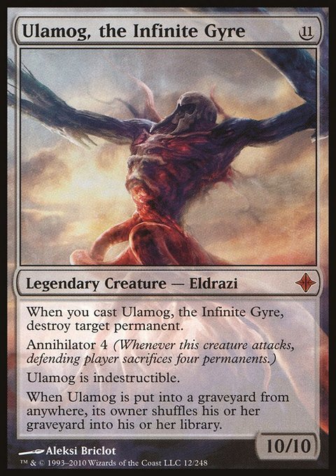 Ulamog, the Infinite Gyre, Rise of the Eldrazi #12, Magic: The Gathering card