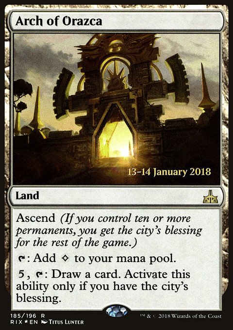 Arch of Orazca, Rivals of Ixalan Promos #185s, Magic: The Gathering card