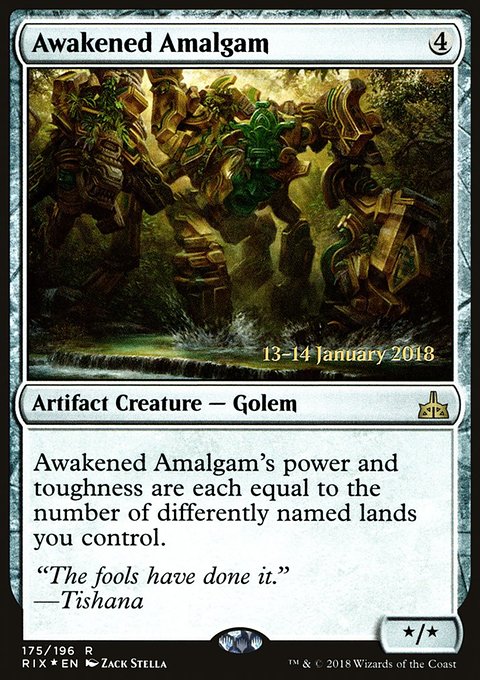 Awakened Amalgam, Rivals of Ixalan Promos #175s, Magic: The Gathering card