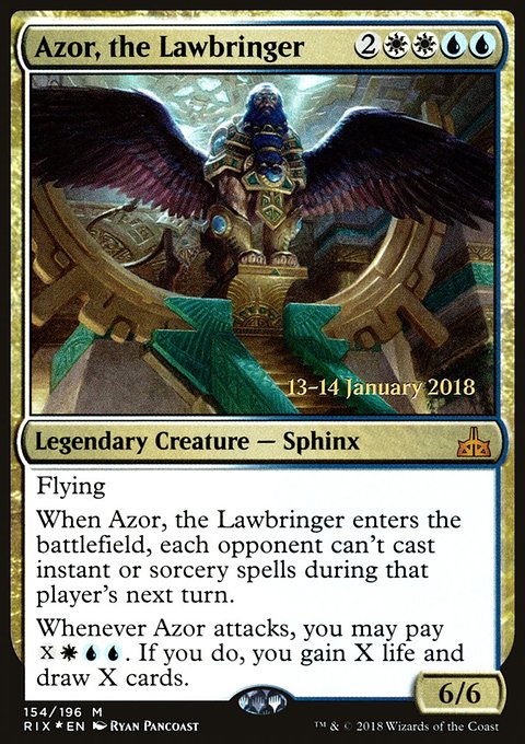 Azor, the Lawbringer, Rivals of Ixalan Promos #154s, Magic: The Gathering card