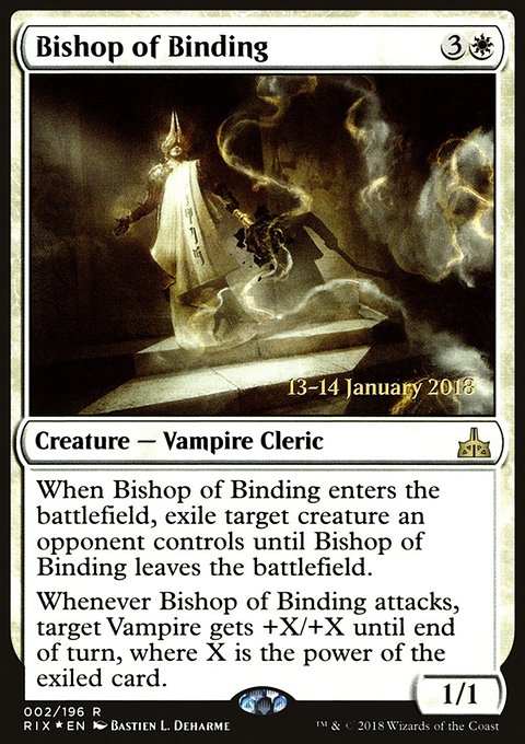 Bishop of Binding, Rivals of Ixalan Promos #2s, Magic: The Gathering card