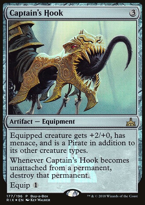 Captain's Hook, Rivals of Ixalan Promos #177, Magic: The Gathering card