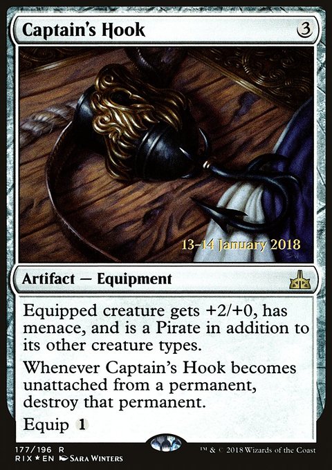 Captain's Hook, Rivals of Ixalan Promos #177s, Magic: The Gathering card