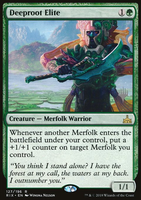 Deeproot Elite, Rivals of Ixalan Promos #127p, Magic: The Gathering card