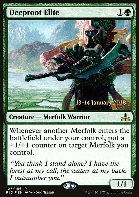 Deeproot Elite, Rivals of Ixalan Promos #127s, Magic: The Gathering card