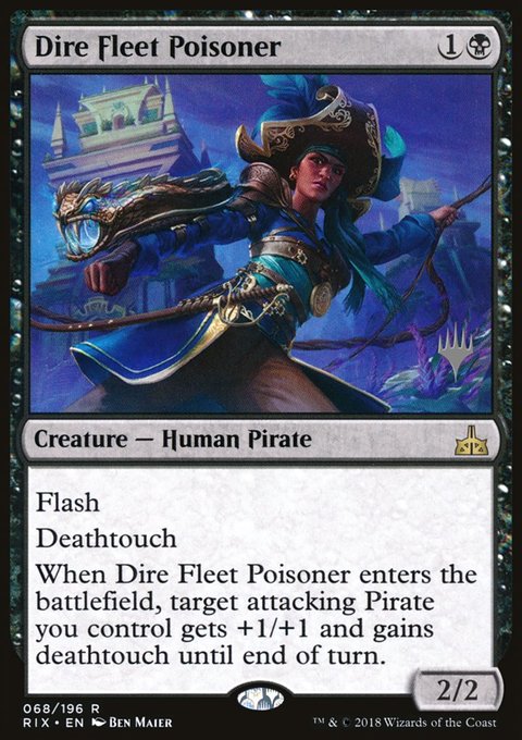Dire Fleet Poisoner, Rivals of Ixalan Promos #68p, Magic: The Gathering card