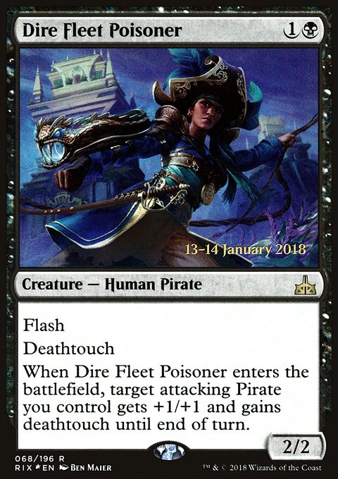 Dire Fleet Poisoner, Rivals of Ixalan Promos #68s, Magic: The Gathering card