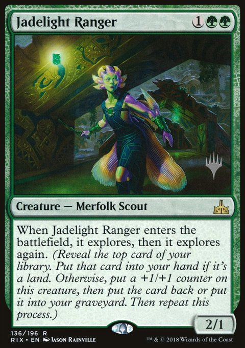 Jadelight Ranger, Rivals of Ixalan Promos #136p, Magic: The Gathering card