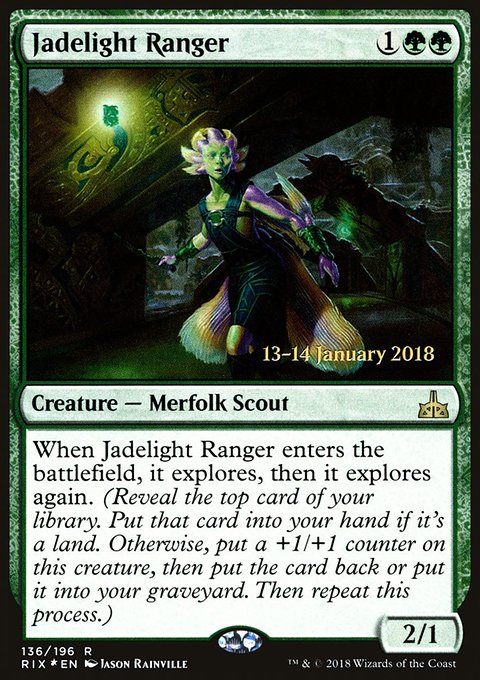 Jadelight Ranger, Rivals of Ixalan Promos #136s, Magic: The Gathering card