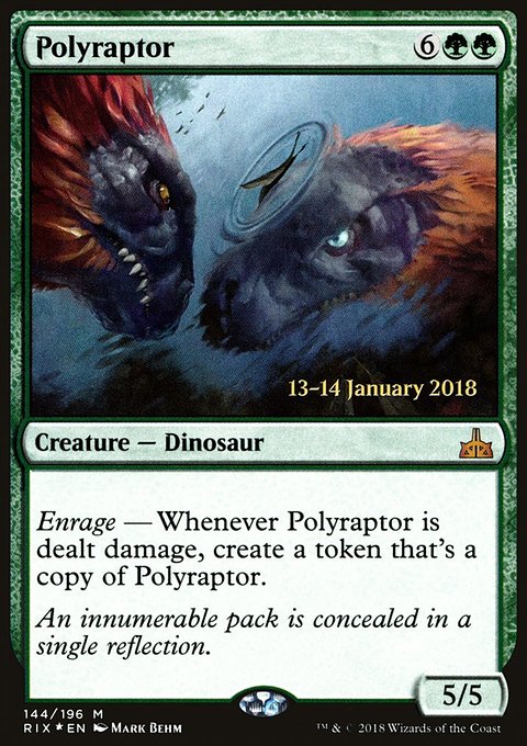 Polyraptor, Rivals of Ixalan Promos #144s, Magic: The Gathering card