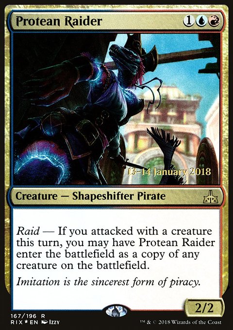 Protean Raider, Rivals of Ixalan Promos #167s, Magic: The Gathering card