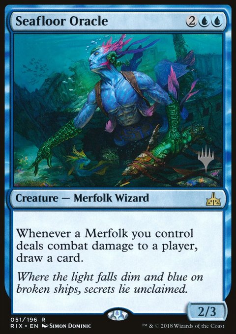 Seafloor Oracle, Rivals of Ixalan Promos #51p, Magic: The Gathering card