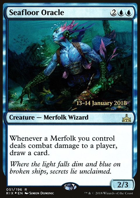 Seafloor Oracle, Rivals of Ixalan Promos #51s, Magic: The Gathering card
