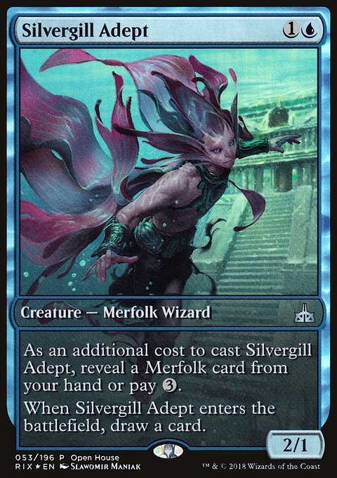 Silvergill Adept, Rivals of Ixalan Promos #53, Magic: The Gathering card
