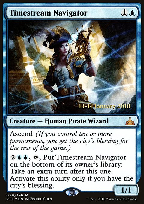Timestream Navigator, Rivals of Ixalan Promos #59s, Magic: The Gathering card