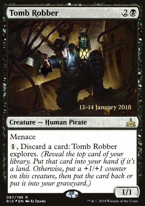 Tomb Robber, Rivals of Ixalan Promos #87s, Magic: The Gathering card