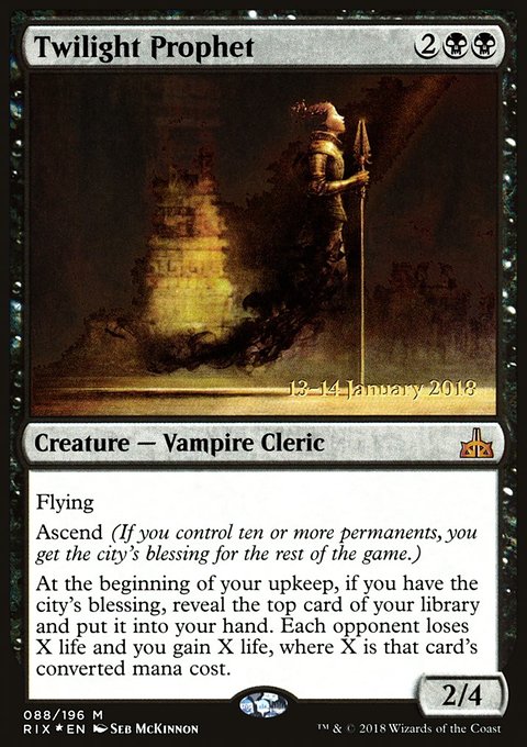 Twilight Prophet, Rivals of Ixalan Promos #88s, Magic: The Gathering card