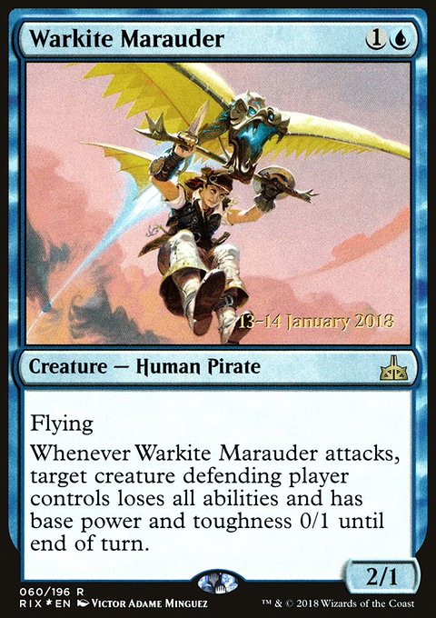 Warkite Marauder, Rivals of Ixalan Promos #60s, Magic: The Gathering card