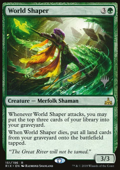 World Shaper, Rivals of Ixalan Promos #151p, Magic: The Gathering card