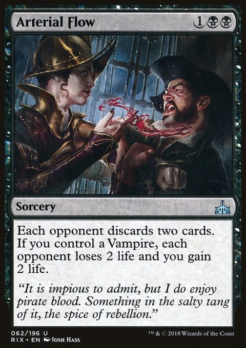 Arterial Flow, Rivals of Ixalan #62, Magic: The Gathering card