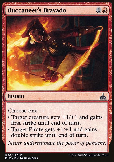 Buccaneer's Bravado, Rivals of Ixalan #96, Magic: The Gathering card