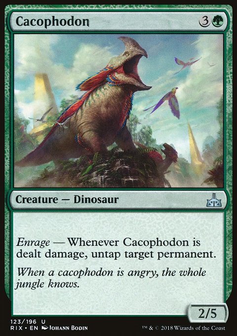 Cacophodon, Rivals of Ixalan #123, Magic: The Gathering card