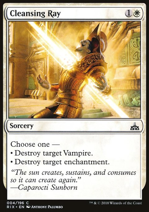 Cleansing Ray, Rivals of Ixalan #4, Magic: The Gathering card