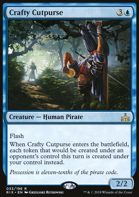 Crafty Cutpurse, Rivals of Ixalan #33, Magic: The Gathering card