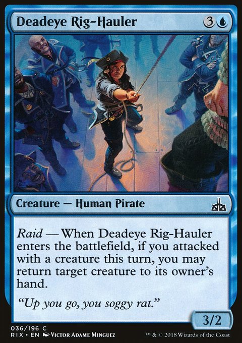 Deadeye Rig-Hauler, Rivals of Ixalan #36, Magic: The Gathering card